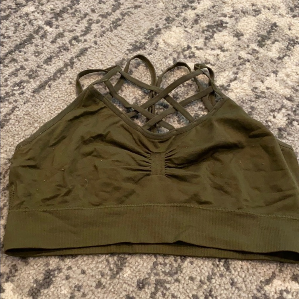 Olive green bralette